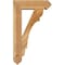 Ekena Millwork Olympic Arts and Crafts Rough Sawn Bracket w/ Offset Brace, Western Red Cedar, 6"W x 18"D x 30"H BKT0604X18X30OLY03RWR - alternate 4
